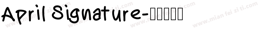 April Signature字体转换